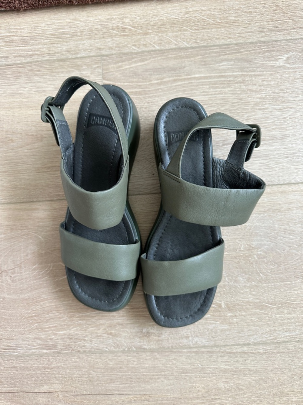 Camper Sage Green Sandals